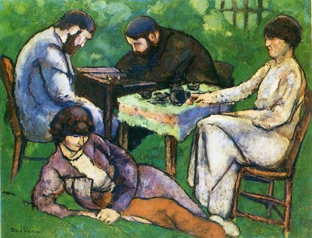 Marcel Duchamp - Portrait de joueurs d'échecs (1910) Philadelphia Museum of Art