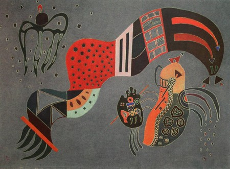 Vassily Kandinsky - Elan tempéré (1944), 42 х 58 cm Centre Pompidou Paris