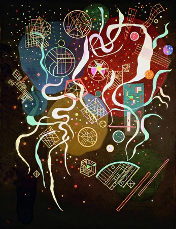 Vassily Kandinsky - Mouvement 1 (1935) 116 x 89 cm Galerie Tretyakov, Moscou