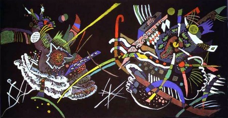 Vassily Kandinsky - Projet pour peinture murale (1922) 34,7 х 60 cm Centre Pompidou Paris