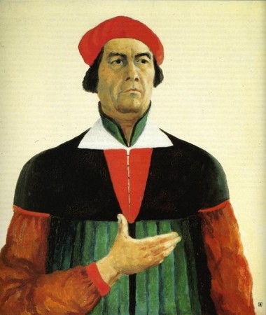 Kasimir Malevitch - Autoportrait, (1933) Musée russe St Pétersbourg
