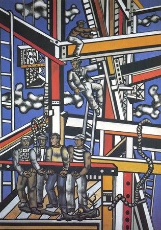 Fernand Léger - Les constructeurs (1950) 300 x 200 cm. Musée National Fernand LÉGER, Biot
