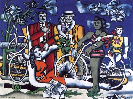 Fernand Léger - Les Loisirs. Hommage à Louis David (1948-1949) 154 X 185 cm Centre Pompidou
